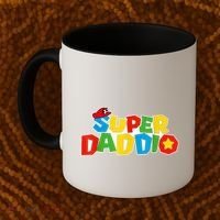 Super Daddio Funny Gamer Dad Fathers Day Video Game Lover Coffee Mug thumb 2