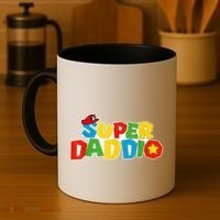 Super Daddio Funny Gamer Dad Fathers Day Video Game Lover Coffee Mug thumb 4