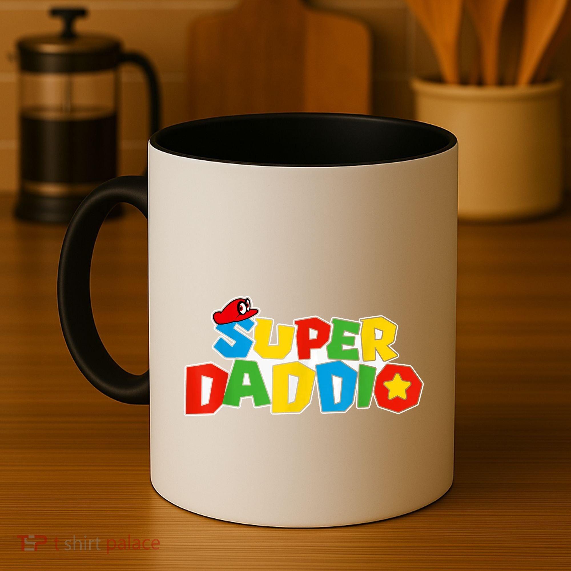 Super Daddio Funny Gamer Dad Fathers Day Video Game Lover Coffee Mug