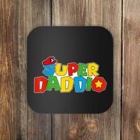 Super Daddio Funny Gamer Dad Fathers Day Video Game Lover Coaster thumb 0