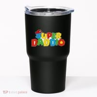 Super Daddio Funny Gamer Dad Fathers Day Video Game Lover Tumbler thumb 0