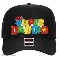 Super Daddio Funny Gamer Dad Fathers Day Video Game Lover Hat thumb 0