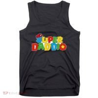 Super Daddio Funny Gamer Dad Fathers Day Video Game Lover Tank Top thumb 0