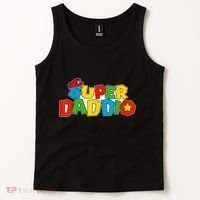 Super Daddio Funny Gamer Dad Fathers Day Video Game Lover Tank Top thumb 2