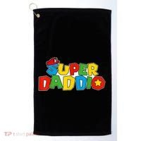 Super Daddio Funny Gamer Dad Fathers Day Video Game Lover Golf Towel thumb 0