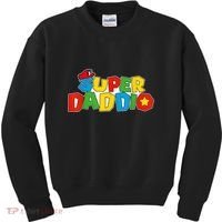 Super Daddio Funny Gamer Dad Fathers Day Video Game Lover Kids Sweatshirt thumb 0