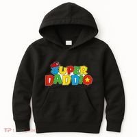 Super Daddio Funny Gamer Dad Fathers Day Video Game Lover Kids Hoodie thumb 0