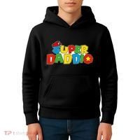 Super Daddio Funny Gamer Dad Fathers Day Video Game Lover Kids Hoodie thumb 4