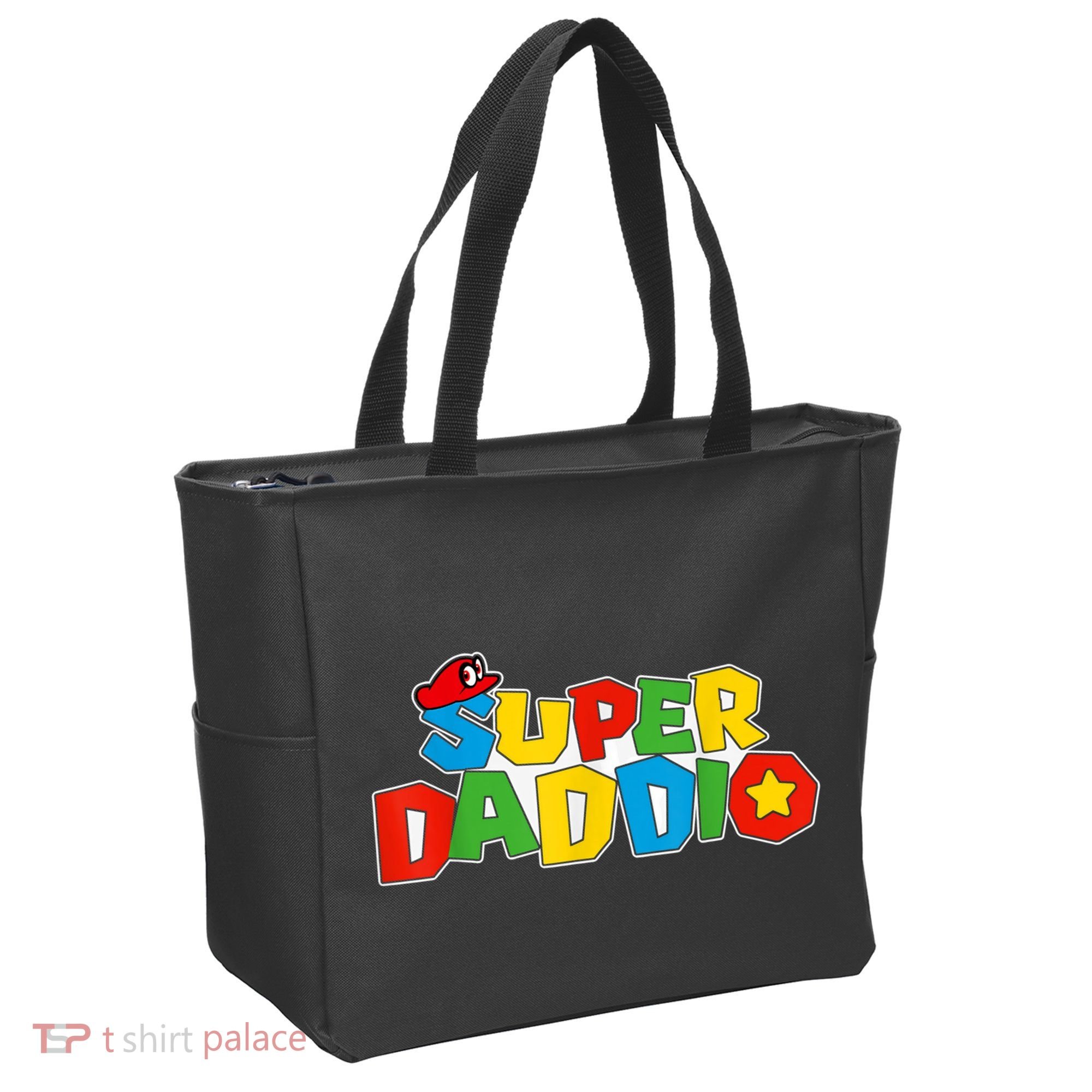 Super Daddio Funny Gamer Dad Fathers Day Video Game Lover Tote Bag