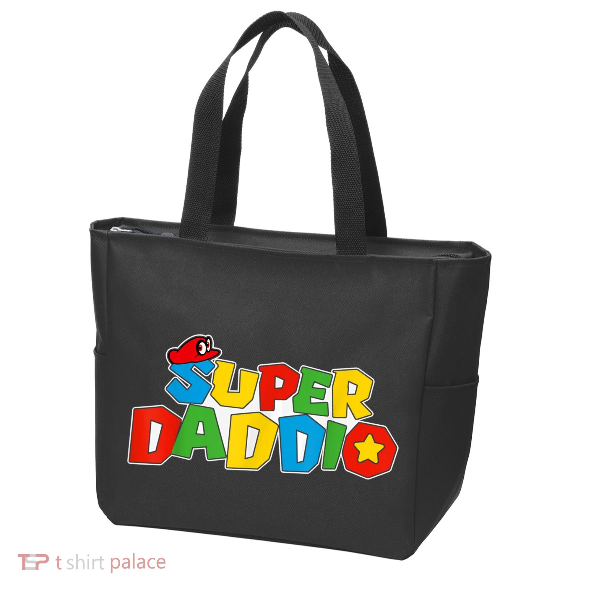 Super Daddio Funny Gamer Dad Fathers Day Video Game Lover Tote Bag