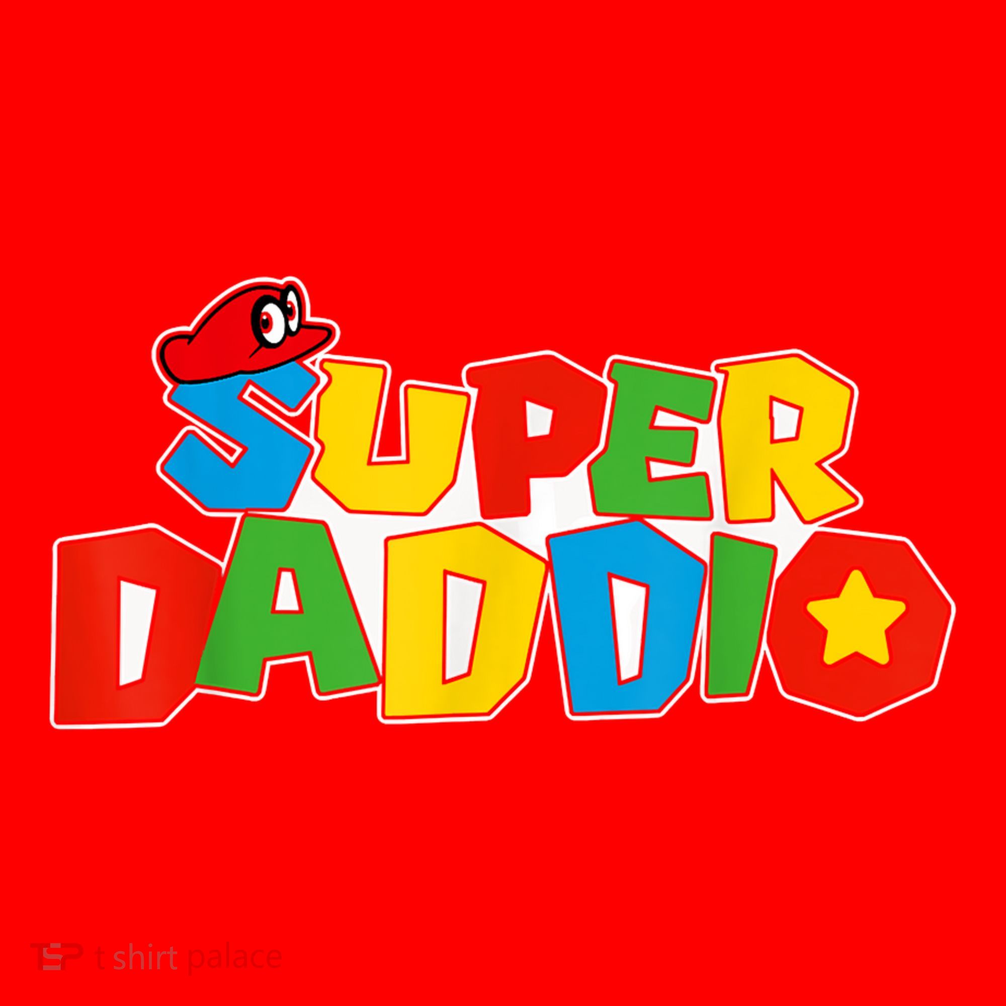 Super Daddio Funny Gamer Dad Fathers Day Video Game Lover Santa Hat