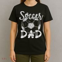 Soccer Dad For Family Matching Team Player Soccer Ball T-Shirt thumb 4