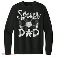 Soccer Dad For Family Matching Team Player Soccer Ball V.I.T. Fleece Crew Sweatshirt thumb 0