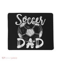 Soccer Dad For Family Matching Team Player Soccer Ball Mousepad thumb 0