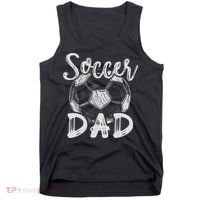 Soccer Dad For Family Matching Team Player Soccer Ball Tank Top thumb 0