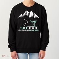 Ski Dad Funny Cute Winter Skiing Gift Women's Sweatshirt thumb 0