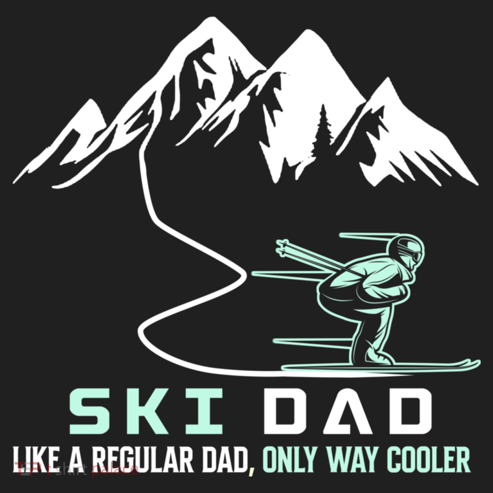 Ski Dad Funny Cute Winter Skiing Gift Women's Sweatshirt