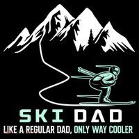 Ski Dad Funny Cute Winter Skiing Gift USA-Made Doggie Bandana thumb 2