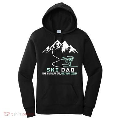 Ski Dad Funny Cute Winter Skiing Gift Women's Hoodie