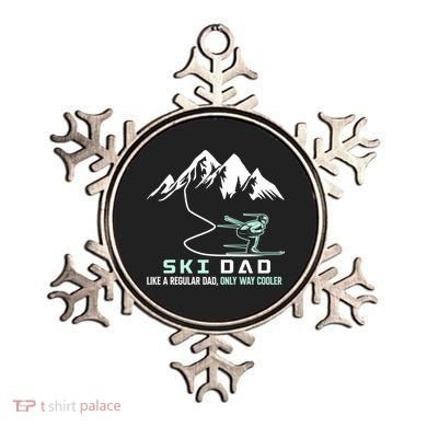 Ski Dad Funny Cute Winter Skiing Gift Ornament