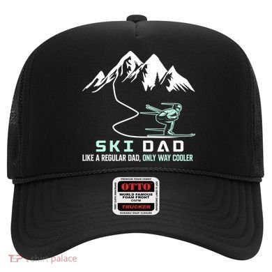 Ski Dad Funny Cute Winter Skiing Gift Hat