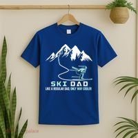 Ski Dad Funny Cute Winter Skiing Gift T-Shirt thumb 2