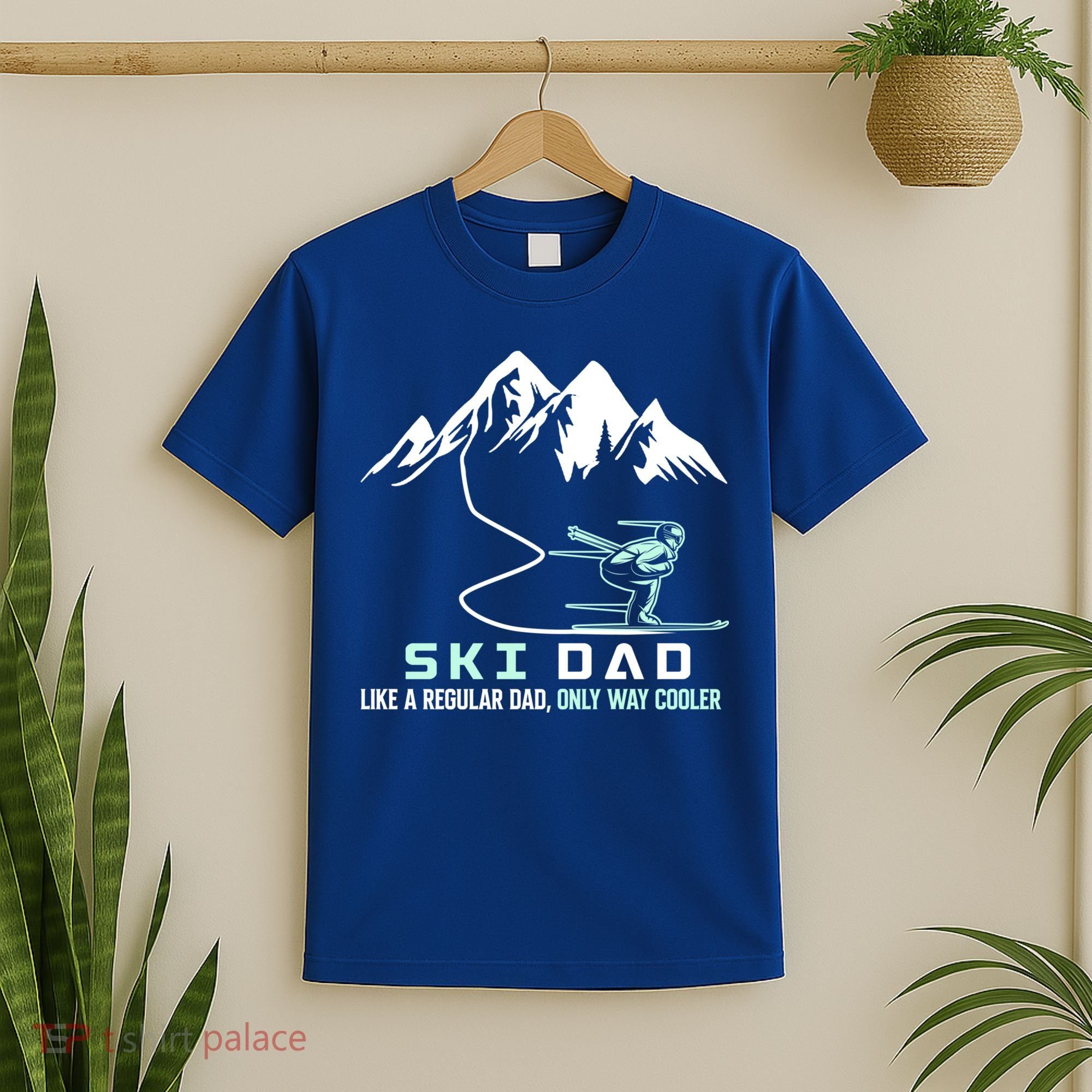 Ski Dad Funny Cute Winter Skiing Gift T-Shirt