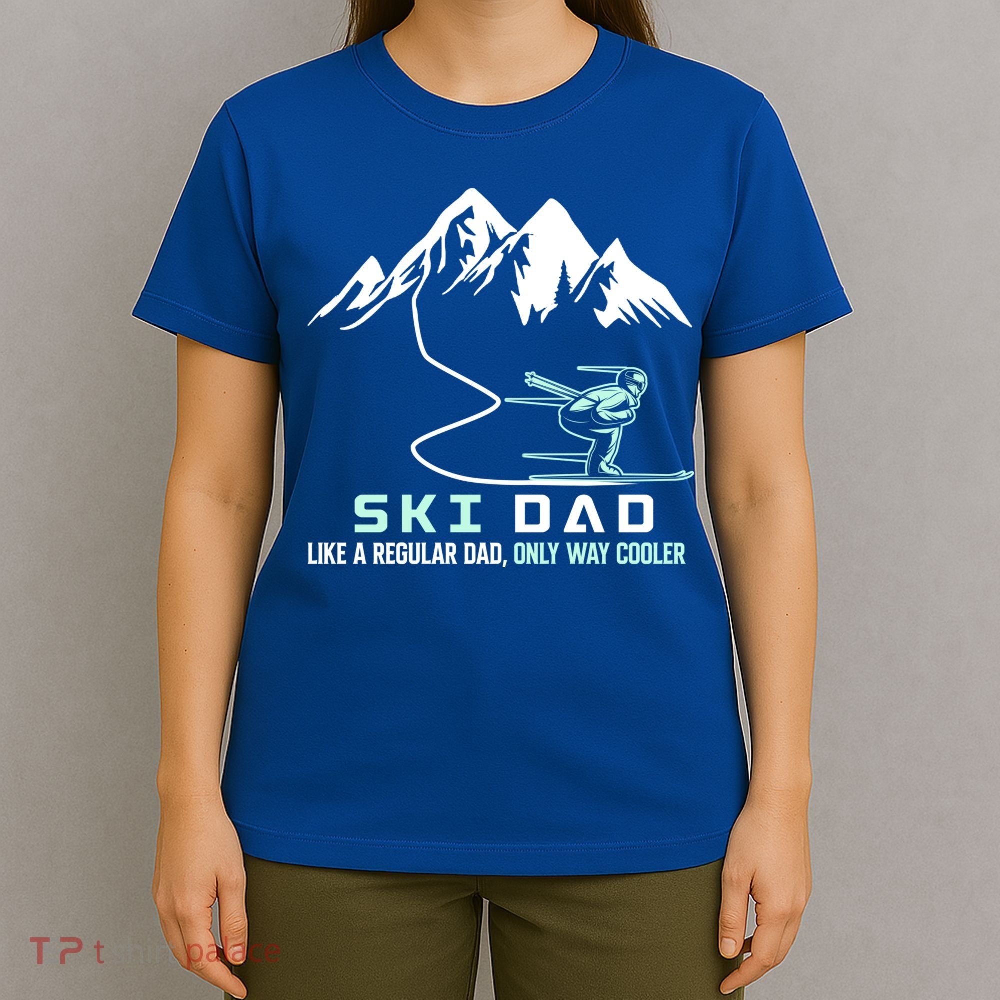 Ski Dad Funny Cute Winter Skiing Gift T-Shirt