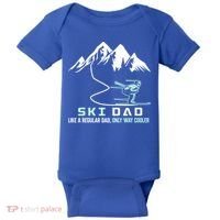 Ski Dad Funny Cute Winter Skiing Gift Baby Bodysuit thumb 0