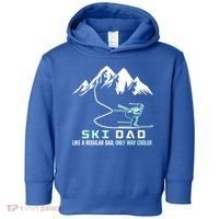 Ski Dad Funny Cute Winter Skiing Gift Toddler Hoodie thumb 0
