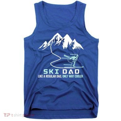 Ski Dad Funny Cute Winter Skiing Gift Tank Top