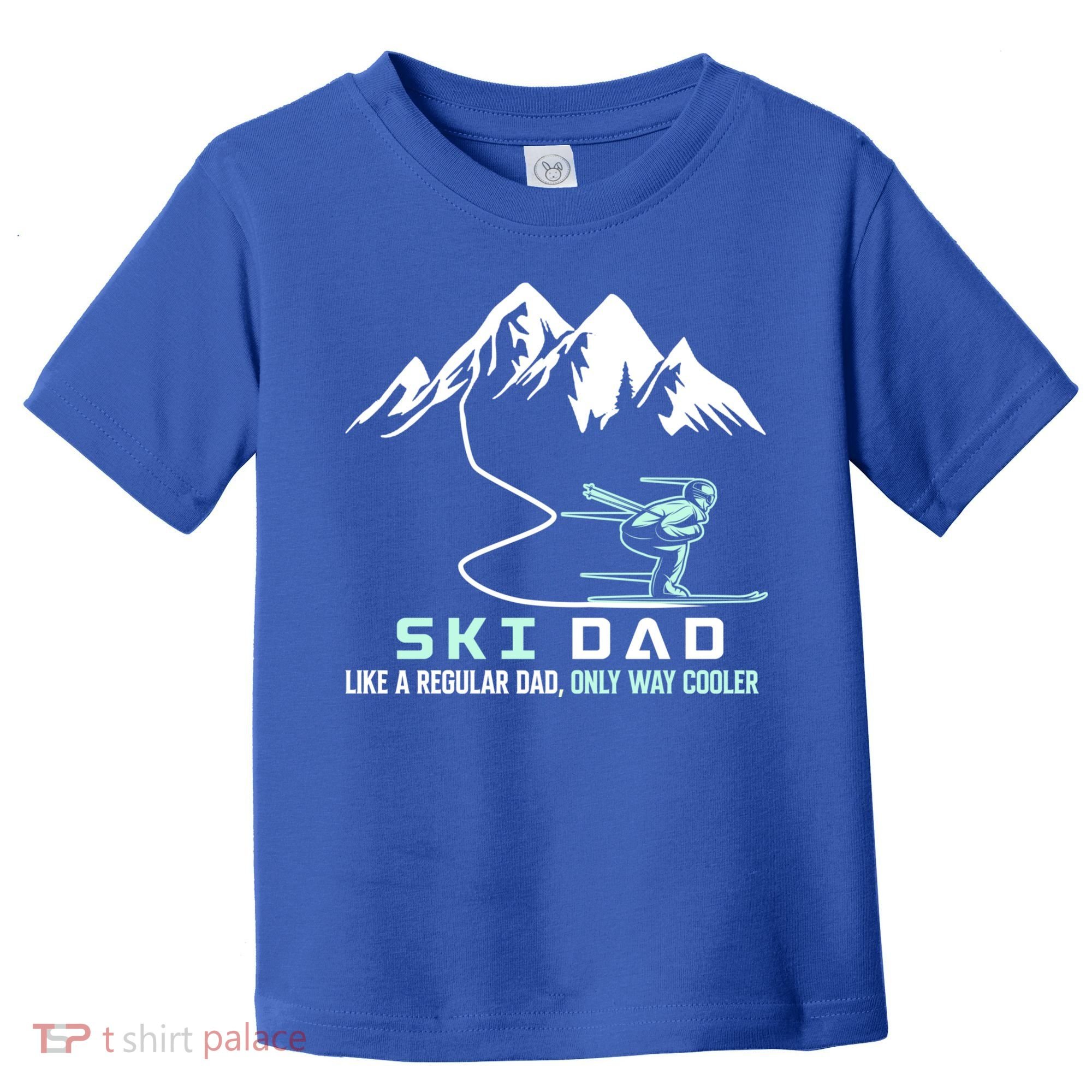 Ski Dad Funny Cute Winter Skiing Gift Toddler T-Shirt