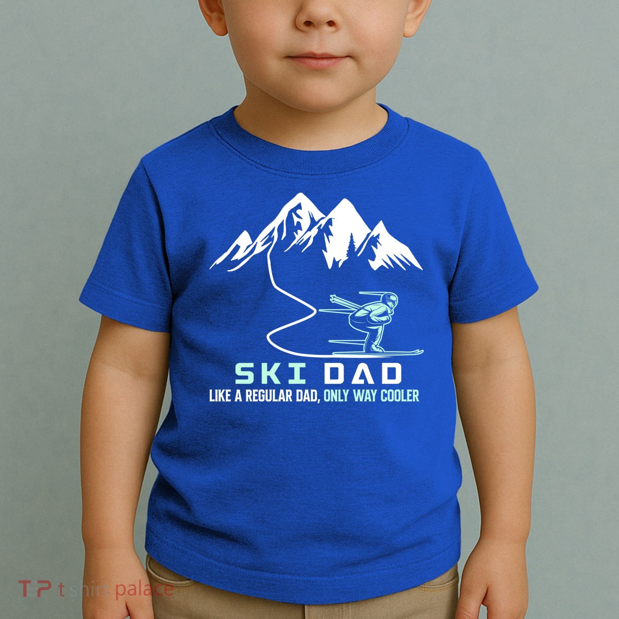 Ski Dad Funny Cute Winter Skiing Gift Toddler T-Shirt