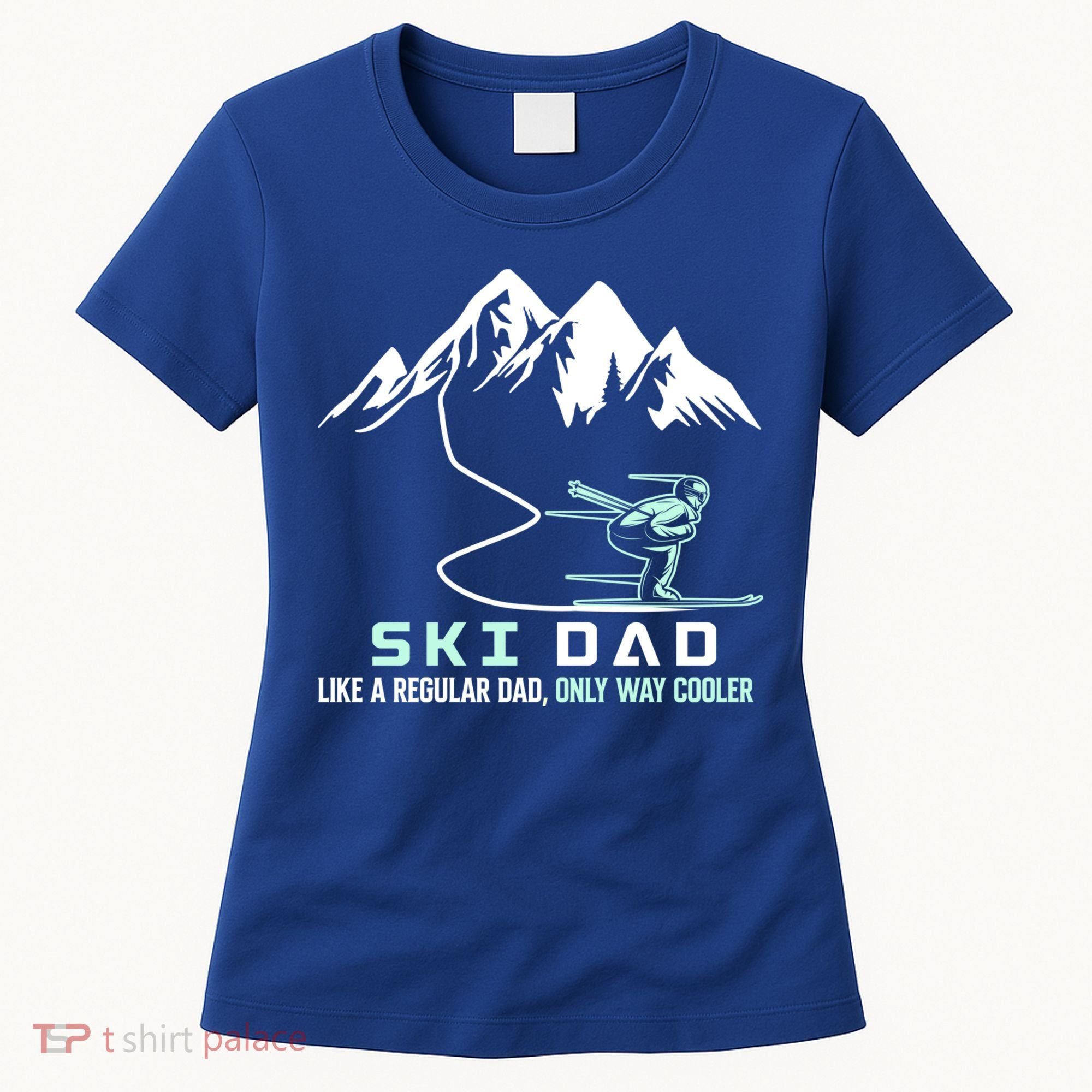Ski Dad Funny Cute Winter Skiing Gift Women's T-Shirt