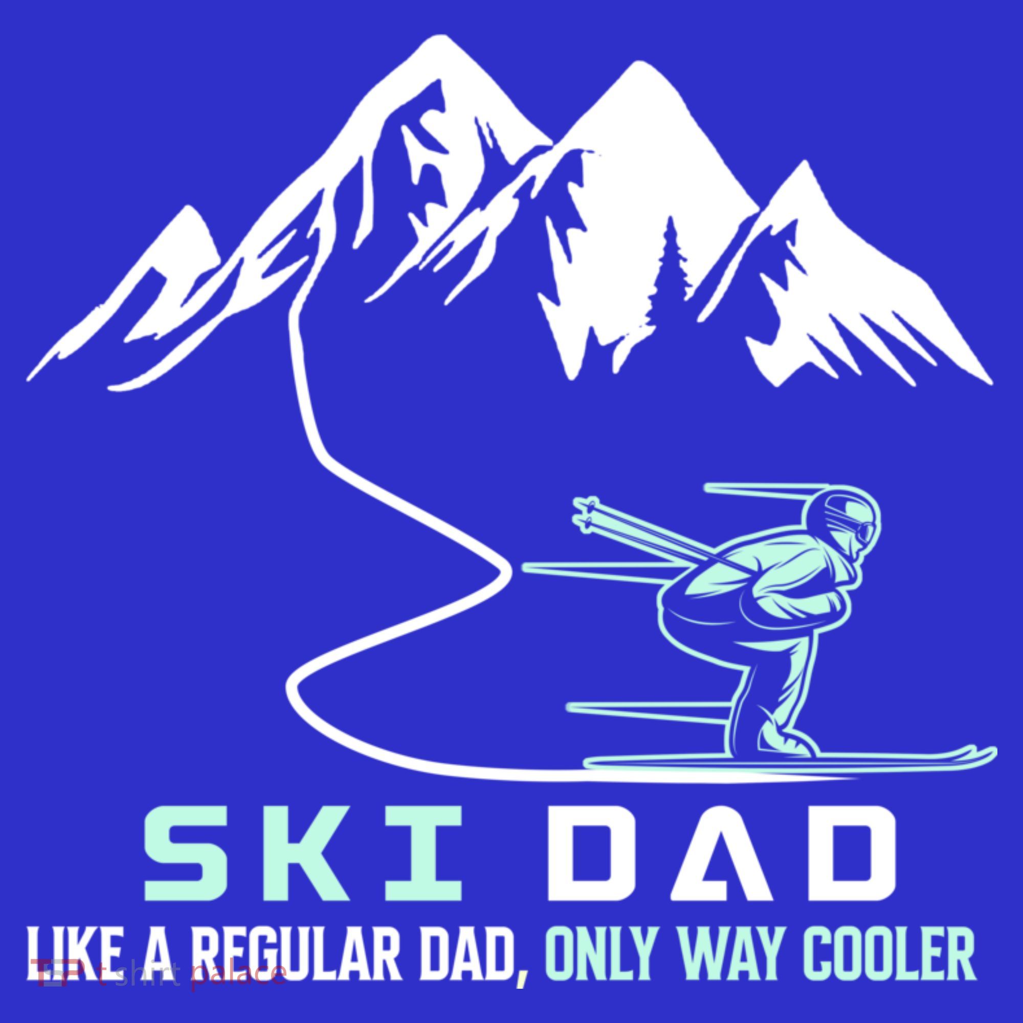 Ski Dad Funny Cute Winter Skiing Gift Women's T-Shirt