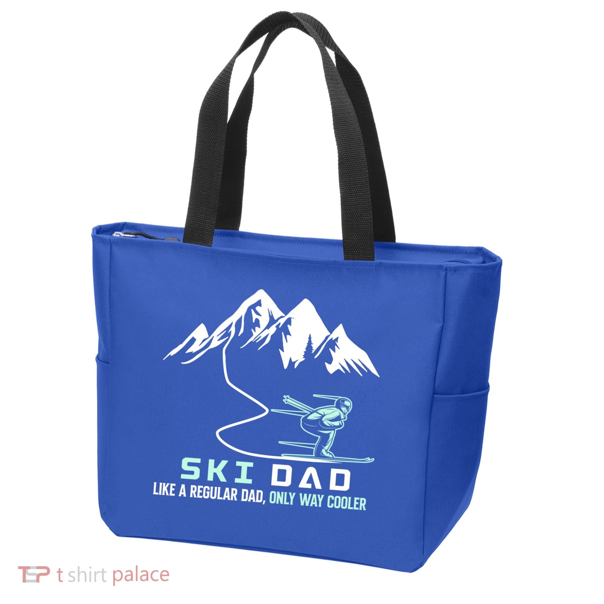 Ski Dad Funny Cute Winter Skiing Gift Tote Bag