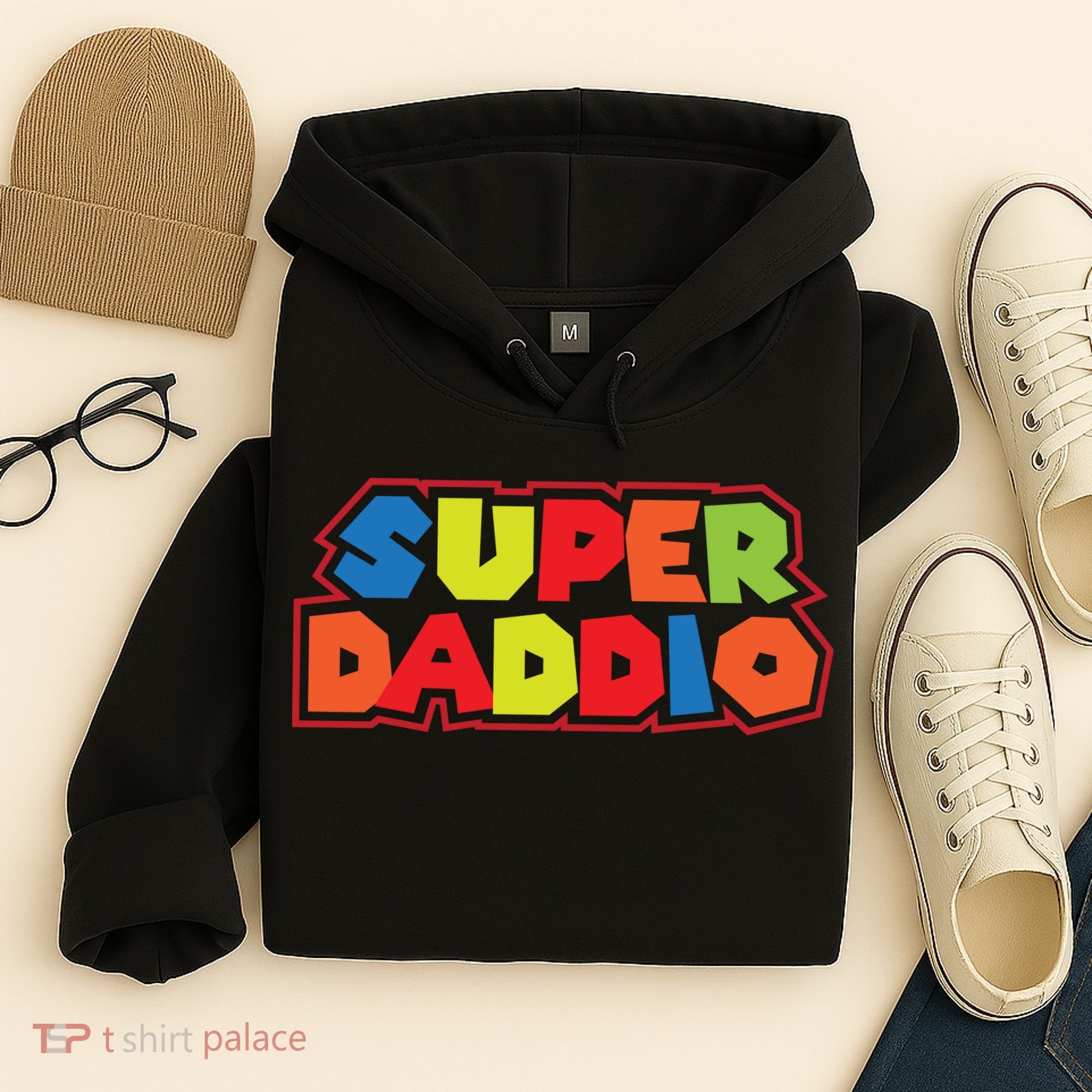 Super Daddio Funny Super Dad Daddy Father Hoodie