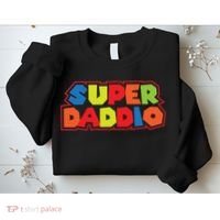Super Daddio Funny Super Dad Daddy Father Sweatshirt thumb 2
