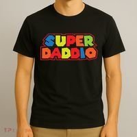Super Daddio Funny Super Dad Daddy Father T-Shirt thumb 3