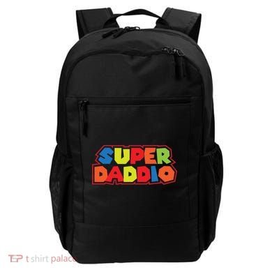 Super Daddio Funny Super Dad Daddy Father Backpack