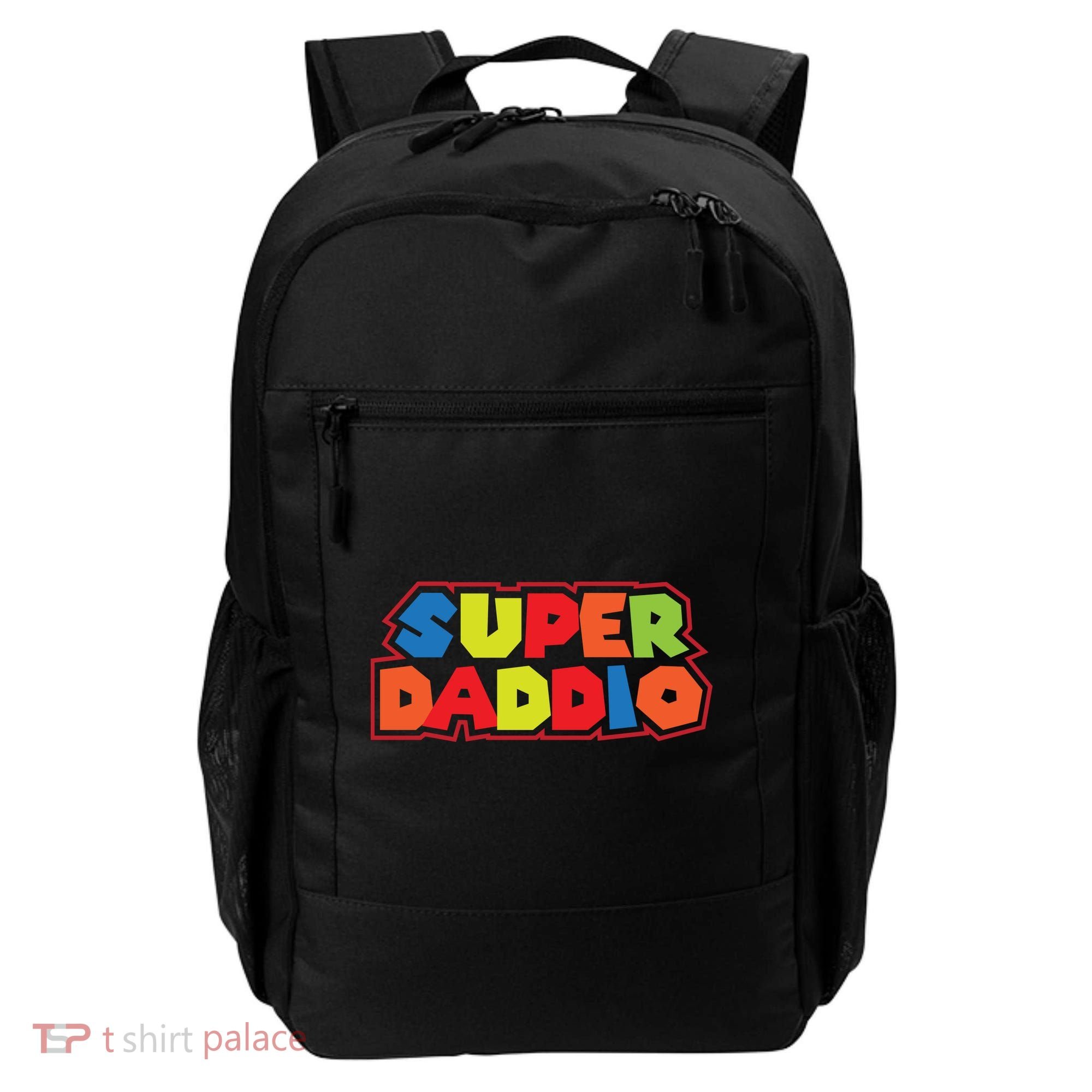 Super Daddio Funny Super Dad Daddy Father Backpack