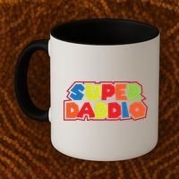 Super Daddio Funny Super Dad Daddy Father Coffee Mug thumb 2