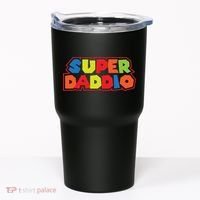 Super Daddio Funny Super Dad Daddy Father Tumbler thumb 0