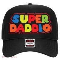 Super Daddio Funny Super Dad Daddy Father Hat thumb 0