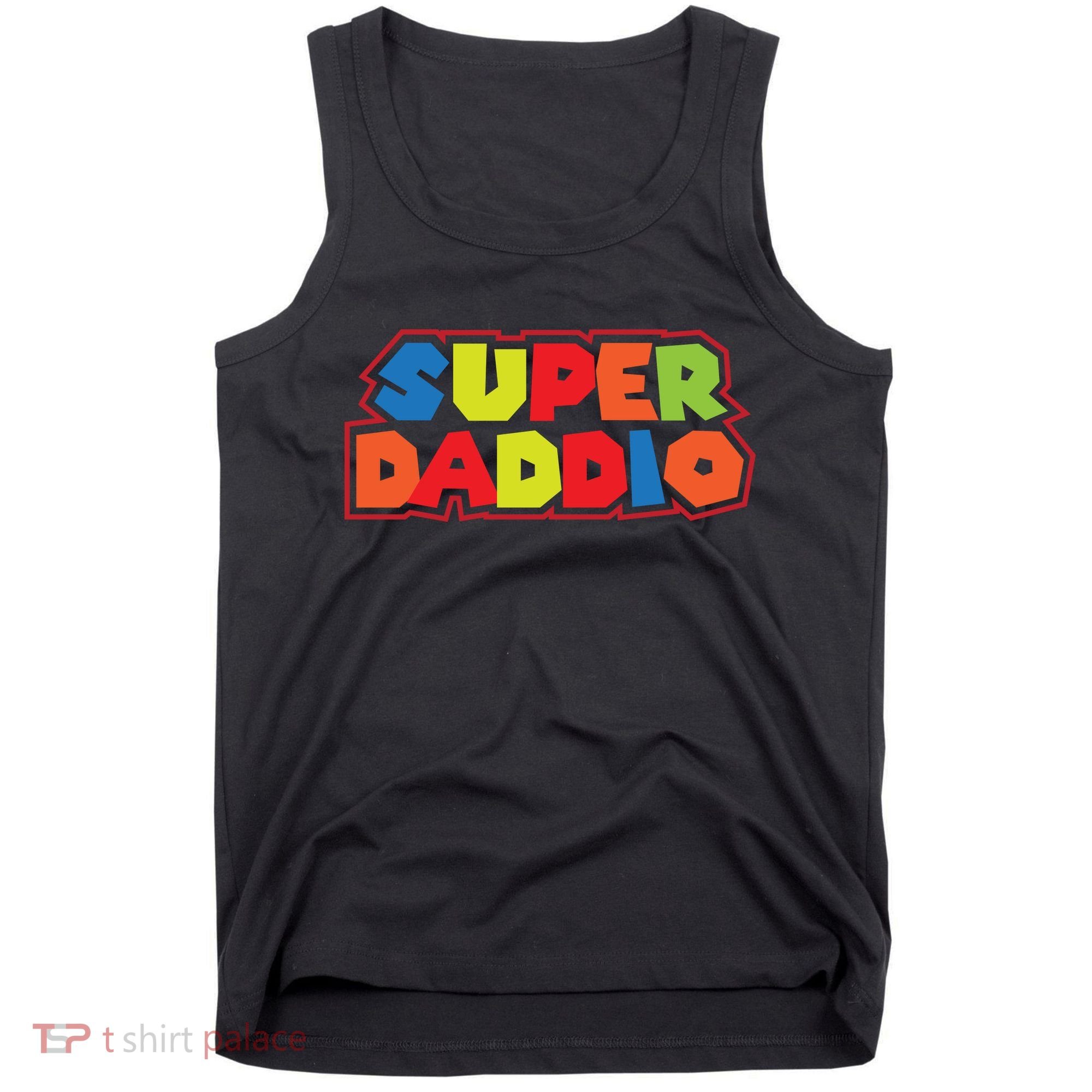 Super Daddio Funny Super Dad Daddy Father Tank Top