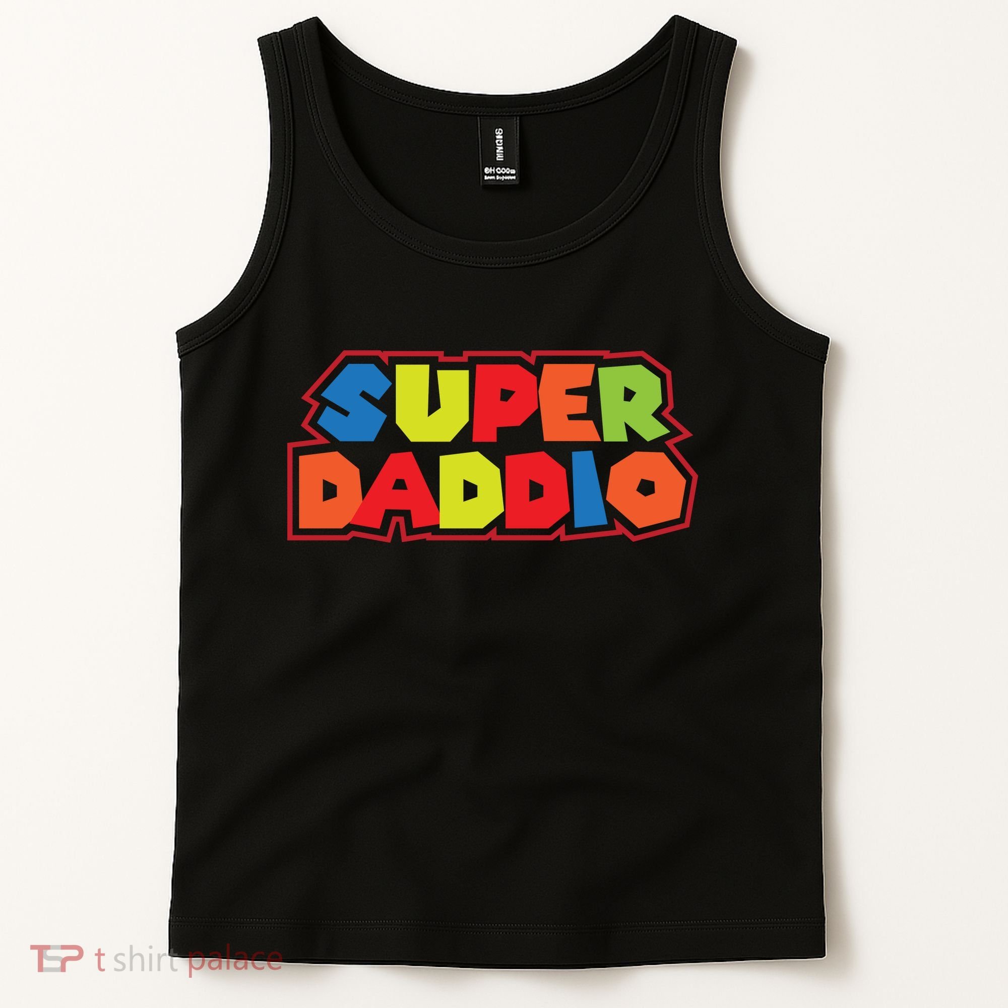 Super Daddio Funny Super Dad Daddy Father Tank Top