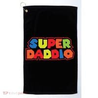 Super Daddio Funny Super Dad Daddy Father Golf Towel thumb 0