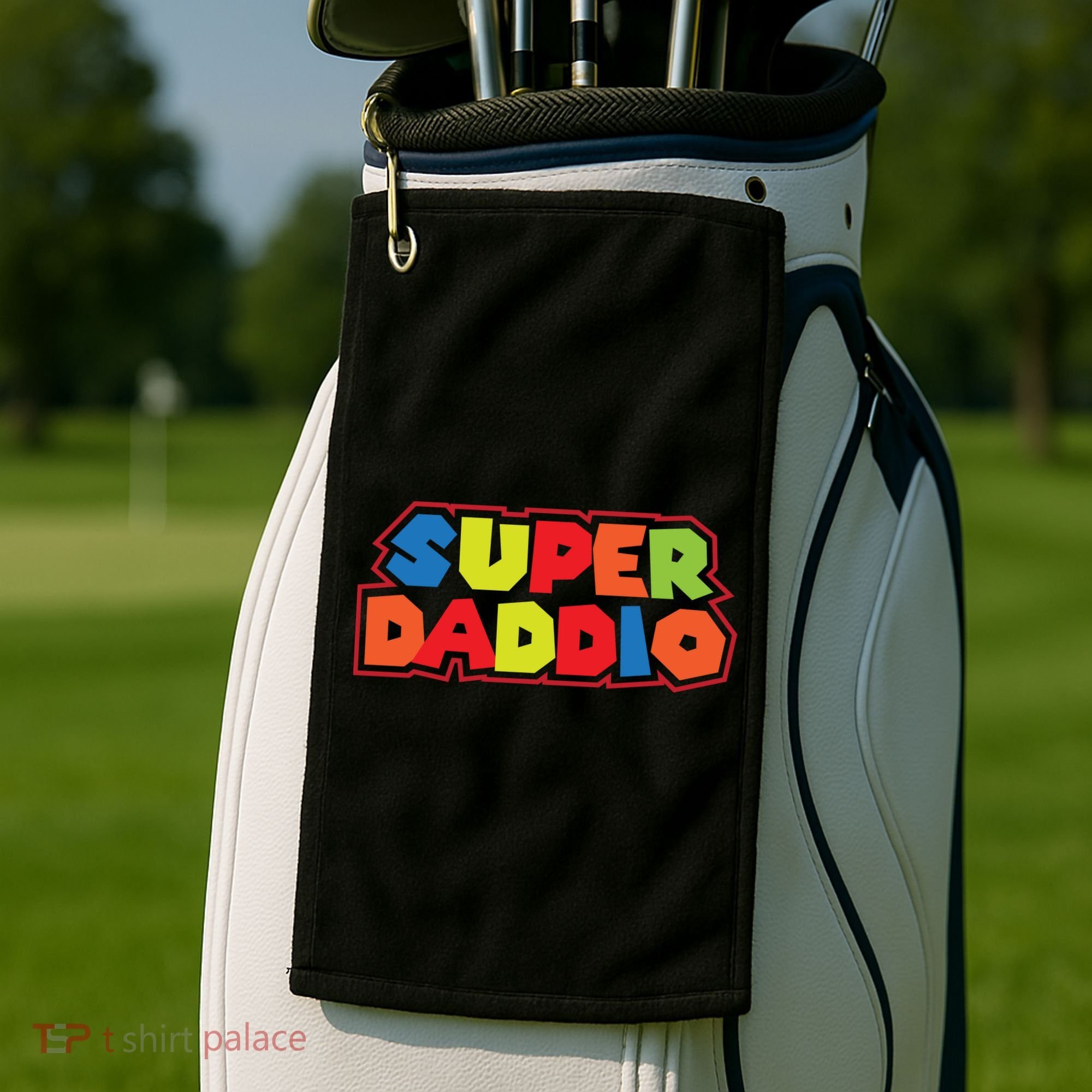 Super Daddio Funny Super Dad Daddy Father Golf Towel