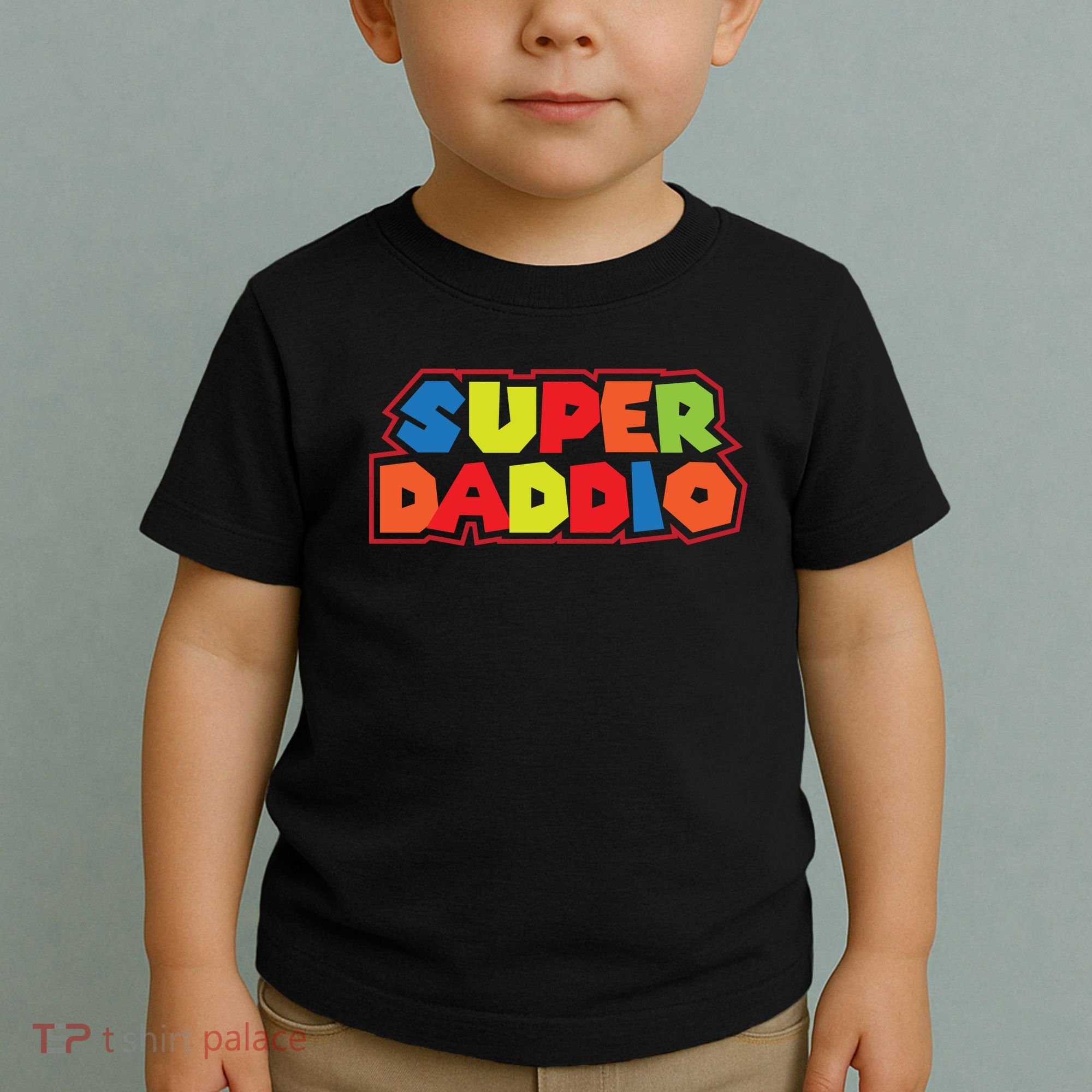 Super Daddio Funny Super Dad Daddy Father Toddler T-Shirt