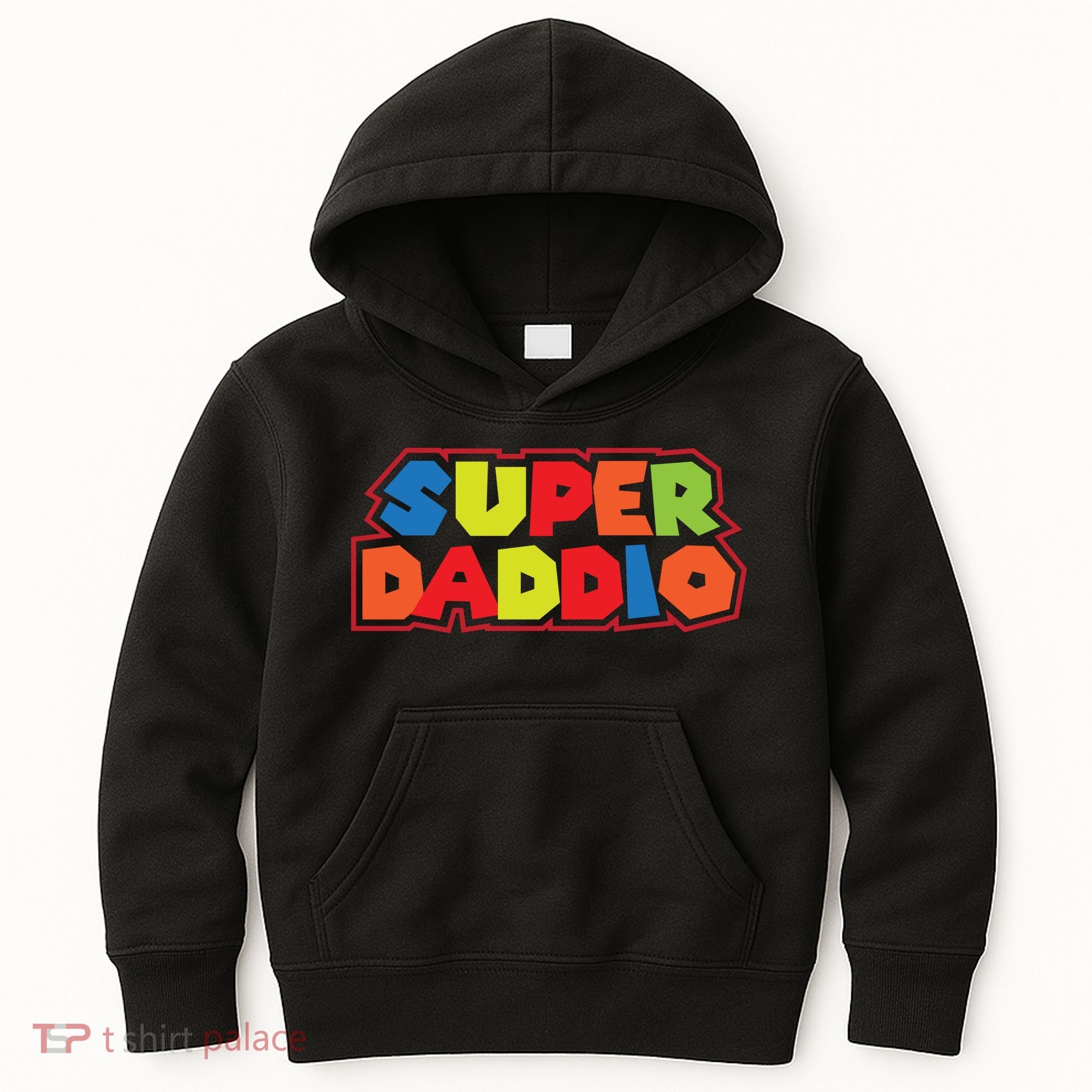 Super Daddio Funny Super Dad Daddy Father Kids Hoodie